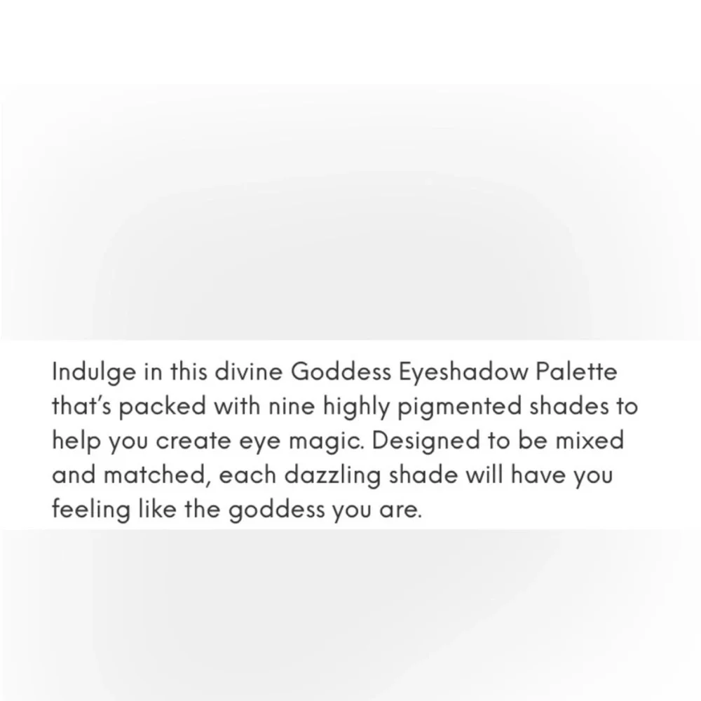 Eloise Goddess Eyeshadow Palette Bright Shimmer Blue Pink Teal NIB